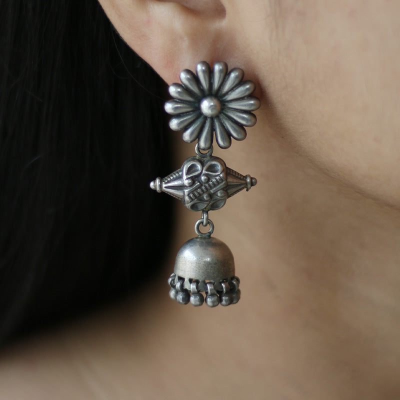 Oxidised earrings deals online shopping