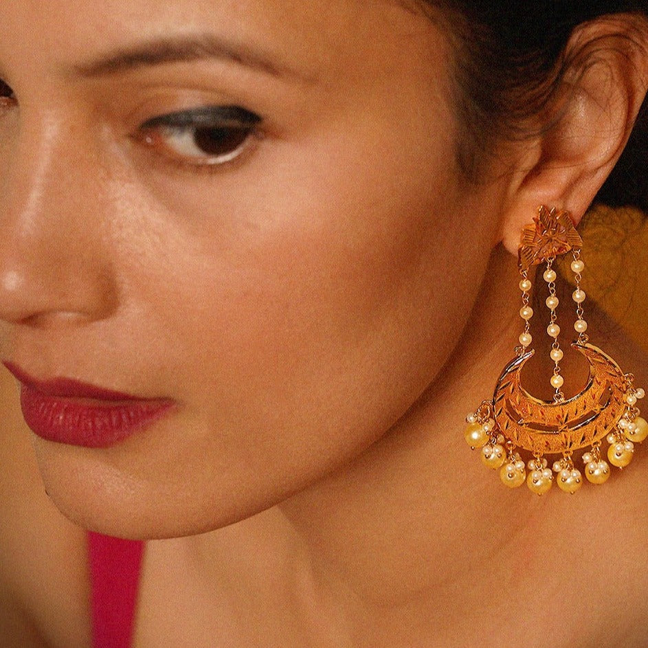 Gold plated jhumka hot sale earrings online