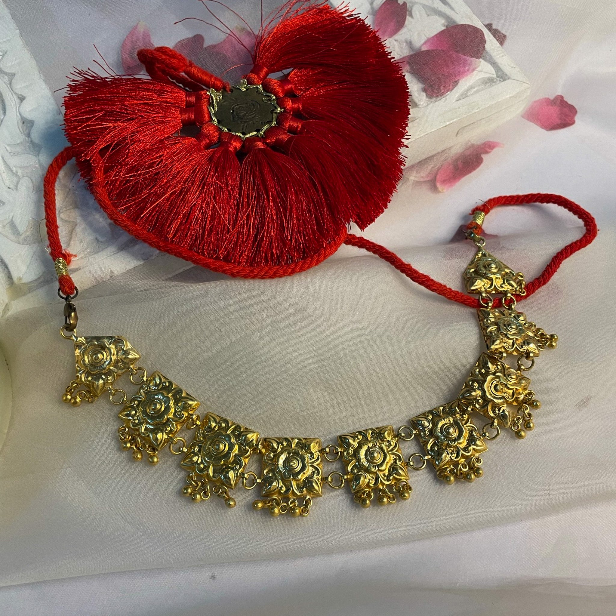 Gota patti choker on sale necklace