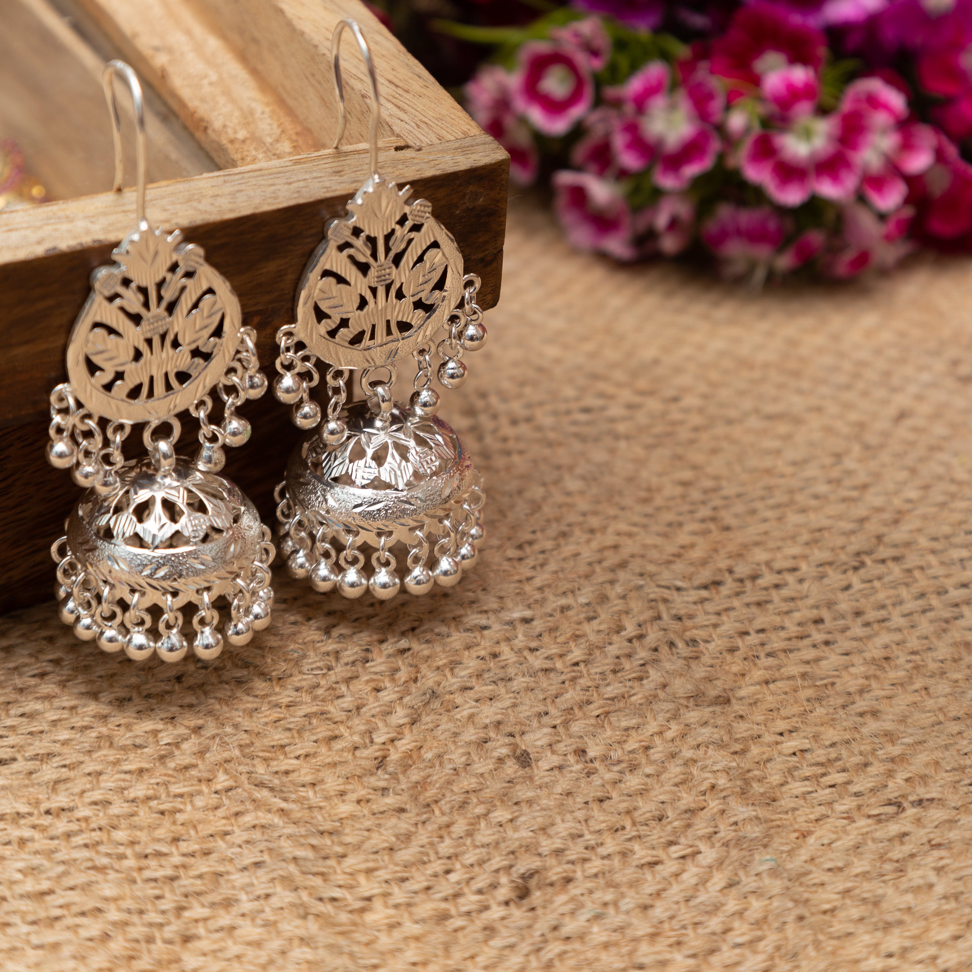 Silver Drop Earrings- Adorn A Bride for Wholesale Earrings